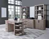 Platinum Grey Linen 60" Desk w/ Open Shelves I251-309-2 Aspenhome