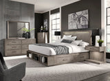 Platinum Grey Linen California King Bed Panel Storage I251-408B-2,I251-415-2,I251-497K-2 Aspenhome