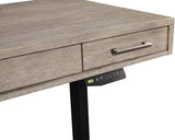 Platinum Grey Linen 60" Lift Desk I251-360T-2,IUAB-301-1 Aspenhome