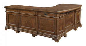 Hawthorne Brown Cherry L-Shaped Desk I26-307-1,I26-308-1 Aspenhome