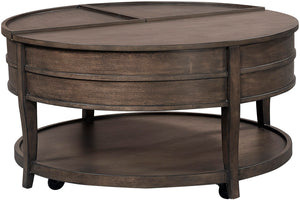 Blakely Sable Brown Lift Top Round Cocktail Table I540-9100 Aspenhome