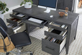 Preston Urbane Grey 66" Executive Desk I597-303 Aspenhome