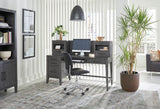 Preston Urbane Grey Pedestal Desk and Return I597-308,I597-307,I597-307H Aspenhome