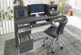 Preston Urbane Grey Pedestal Desk and Return I597-308,I597-307,I597-307H Aspenhome