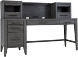 Preston Urbane Grey Pedestal Desk and Return I597-308,I597-307,I597-307H Aspenhome