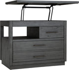 Preston Urbane Grey Workstation Combo File w/ Lift Top I597-380 Aspenhome