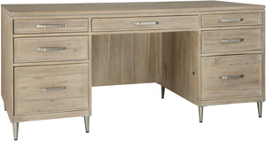 Maddox Biscotti 66" Executive Desk I644-303 Aspenhome