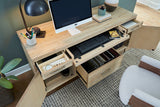 Maddox Biscotti Modular Corner Desk w/Hutch I644-366WD,I644-317,I644-378 Aspenhome