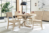 Maddox Biscotti Round Dining Table & Chairs I644-6660S,I644-6640S,I644-6000 Aspenhome