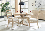 Maddox Biscotti Round Dining Table & Chairs I644-6660S,I644-6640S,I644-6000 Aspenhome