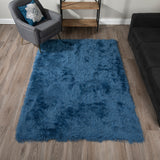 Dalyn Rugs Impact IA100 Tufted 100% Polyester Transitional Rug Navy 8' x 8' IA100NA8SQ