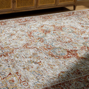 Naila IAL-2318 9' x 12'2" Machine Woven Rug IAL2318-9122  Light Sage, Tan, Sage, Mustard, Rust, Burgandy Surya