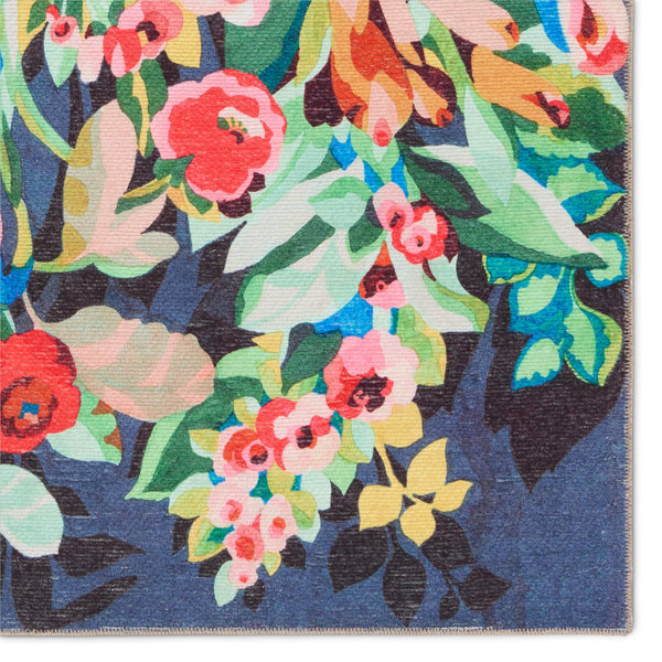 Jaipur Living Vibe by Jaipur Living Lavatera Floral Polyester Indoor Outdoor Runner Rug 4'2"X6' RUG157165