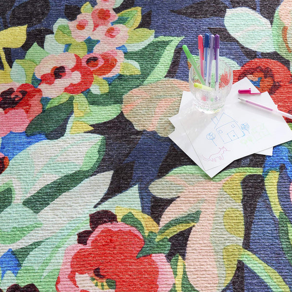 Jaipur Living Vibe by Jaipur Living Lavatera Floral Polyester Indoor Outdoor Runner Rug 4'2"X6' RUG157165