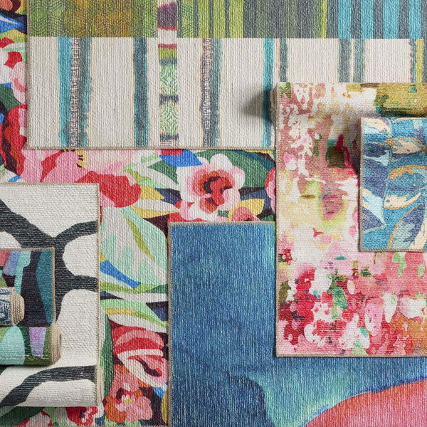 Jaipur Living Vibe by Jaipur Living Lavatera Floral Polyester Indoor Outdoor Runner Rug 4'2"X6' RUG157165