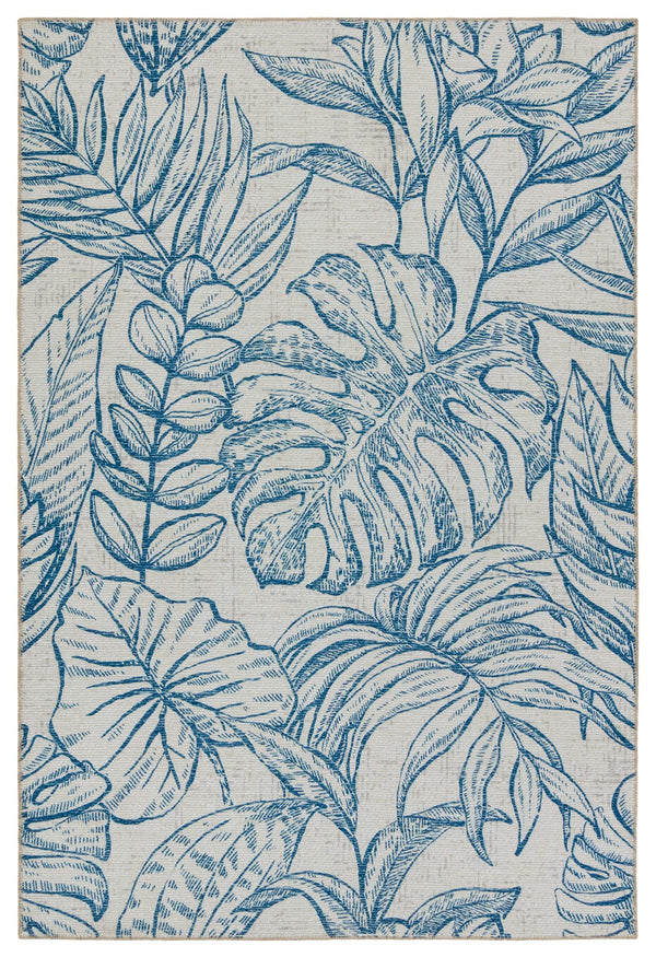 Jaipur Living Vibe by Jaipur Living Tropic Flatweave Polyester Indoor Outdoor Floral Runner Rug 7'6"X10' RUG157177