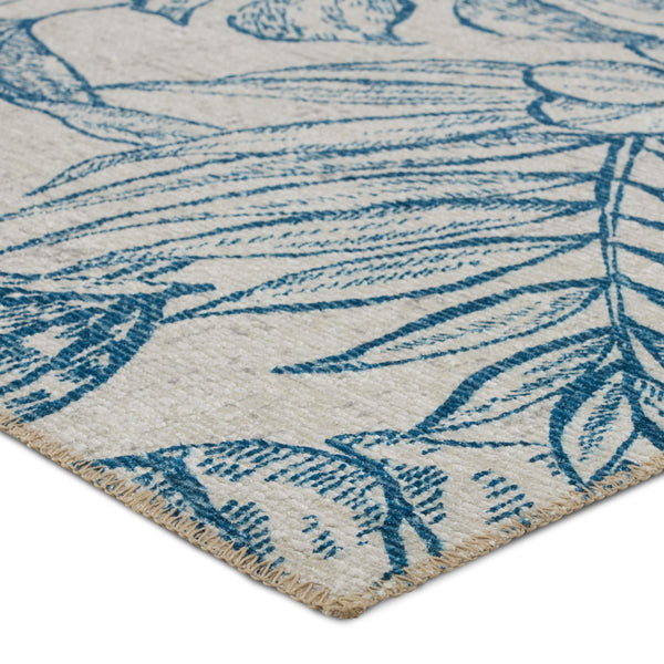 Jaipur Living Vibe by Jaipur Living Tropic Flatweave Polyester Indoor Outdoor Floral Runner Rug 7'6"X10' RUG157177