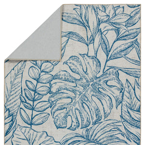 Jaipur Living Vibe by Jaipur Living Tropic Flatweave Polyester Indoor Outdoor Floral Runner Rug 7'6"X10' RUG157177