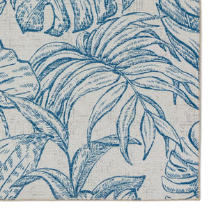 Jaipur Living Vibe by Jaipur Living Tropic Flatweave Polyester Indoor Outdoor Floral Runner Rug 7'6"X10' RUG157177