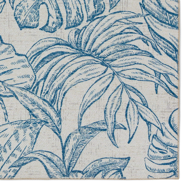 Jaipur Living Vibe by Jaipur Living Tropic Flatweave Polyester Indoor Outdoor Floral Runner Rug 7'6"X10' RUG157177