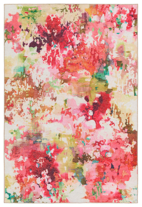 Jaipur Living Vibe by Jaipur Living Ibis Floral Polyester Flatweave Runner for Entryways and Patios 4'2"X6' RUG157185