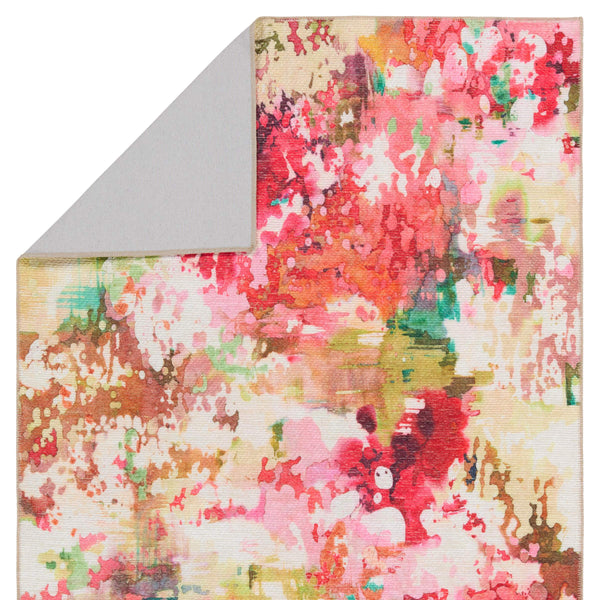 Jaipur Living Vibe by Jaipur Living Ibis Floral Polyester Flatweave Runner for Entryways and Patios 4'2"X6' RUG157185