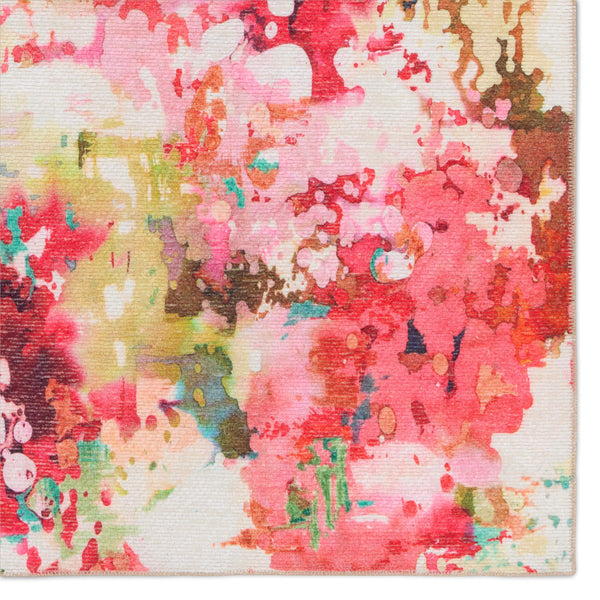 Jaipur Living Vibe by Jaipur Living Ibis Floral Polyester Flatweave Runner for Entryways and Patios 4'2"X6' RUG157185