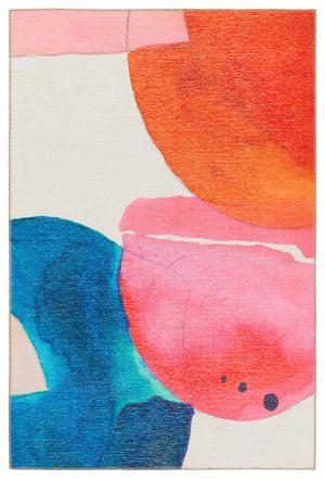 Jaipur Living Vibe by Jaipur Living Ibis Flatweave Runner Rug Abstract Swirl Indoor Outdoor Polyester 5'X8' RUG157679