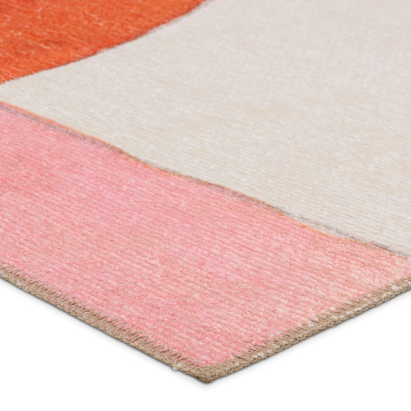 Jaipur Living Vibe by Jaipur Living Ibis Flatweave Runner Rug Abstract Swirl Indoor Outdoor Polyester 5'X8' RUG157679