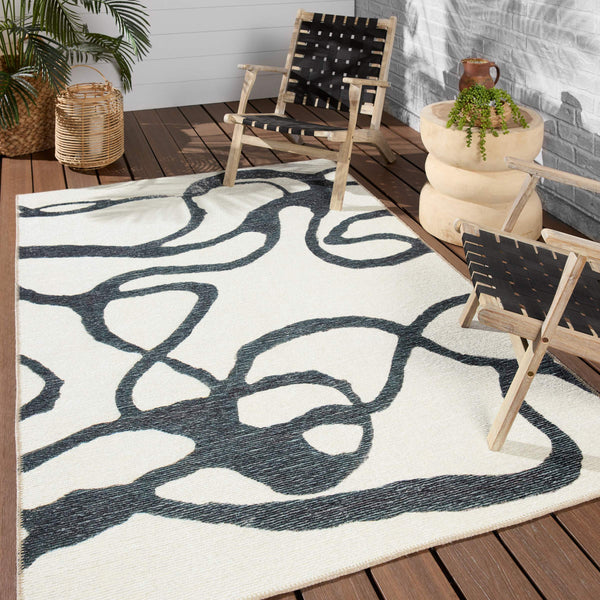 Jaipur Living Vibe by Jaipur Living Abstract Flatweave Polyester Runner Rug for Hallway or Patio 7'6"X10' RUG157685