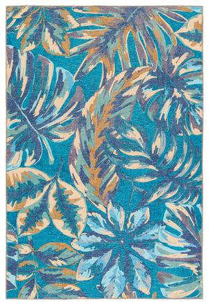 Jaipur Living Vibe by Jaipur Living Cantania Flatweave Polyester Runner Tropical Abstract Indoor Outdoor Rug 9'X12' RUG157691