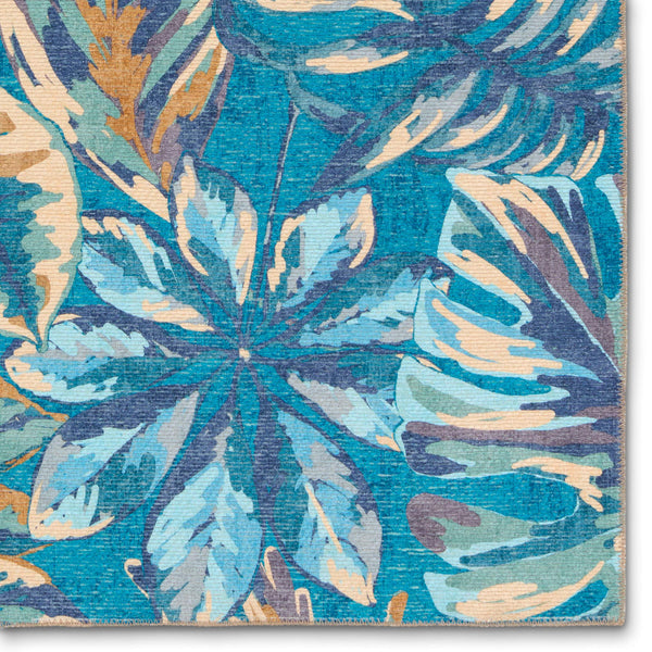 Jaipur Living Vibe by Jaipur Living Cantania Flatweave Polyester Runner Tropical Abstract Indoor Outdoor Rug 9'X12' RUG157691
