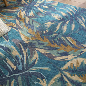 Jaipur Living Vibe by Jaipur Living Cantania Flatweave Polyester Runner Tropical Abstract Indoor Outdoor Rug 9'X12' RUG157691