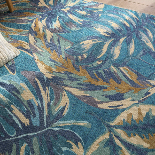 Jaipur Living Vibe by Jaipur Living Cantania Flatweave Polyester Runner Tropical Abstract Indoor Outdoor Rug 9'X12' RUG157691
