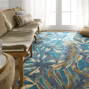 Jaipur Living Vibe by Jaipur Living Cantania Flatweave Polyester Runner Tropical Abstract Indoor Outdoor Rug 9'X12' RUG157691