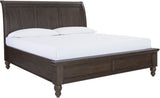Cambridge Cracked Pepper Queen Bed Sleigh Non Storage ICB-403-PPR-1,ICB-402L-PPR-1,ICB-400-PPR-KD-1 Aspenhome