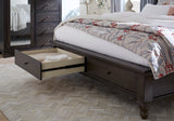 Cambridge Cracked Pepper Queen Bed Sleigh Storage ICB-403D-PPR-1,ICB-402L-PPR-1,ICB-400-PPR-KD-1 Aspenhome