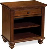 Cambridge Brown Cherry 1 Drawer Nightstand ICB-451-BCH-1 Aspenhome