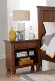 Cambridge Brown Cherry 1 Drawer Nightstand ICB-451-BCH-1 Aspenhome