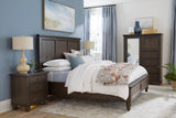 Cambridge Cracked Pepper Queen Bed Panel Storage ICB-492-PPR-KD-1,ICB-403D-PPR-1,ICB-402L-PPR-1 Aspenhome