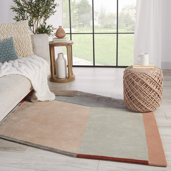 Jaipur Living Jaipur Living Tauri Hand Tufted Wool Viscose Geometric Area Rug for Modern Interiors 8'X8' RUG149642