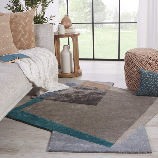 Jaipur Living Jaipur Living Fayruz Hand Tufted Wool Viscose Geometric Rug for Modern Interiors 10' X 9'2" RUG149646