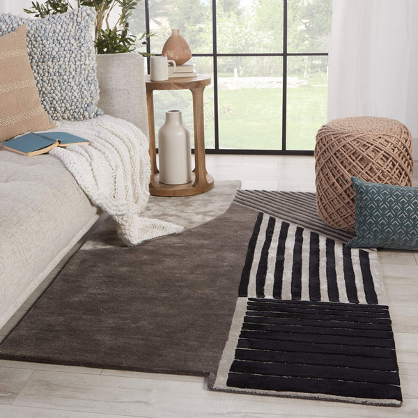 Jaipur Living Jaipur Living Ginata Hand-tufted Wool Viscose Geometric Rug Carved Pile Modern RUG149648