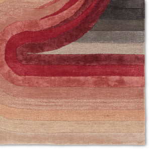 Jaipur Living Iconic Trillare ICO12 Handmade Hand Tufted Indoor Rug Red 9' x 12'