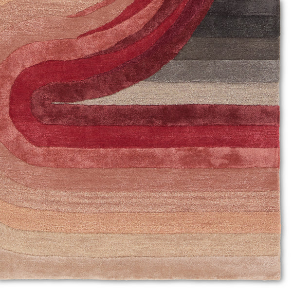 Jaipur Living Iconic Trillare ICO12 Handmade Hand Tufted Indoor Rug Red 9' x 12'