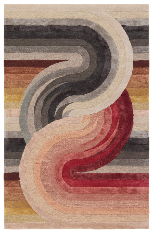 Jaipur Living Jaipur Living Trillare Hand-tufted Wool Viscose Abstract Geometric Accent Rug Artisan Red RSW104715