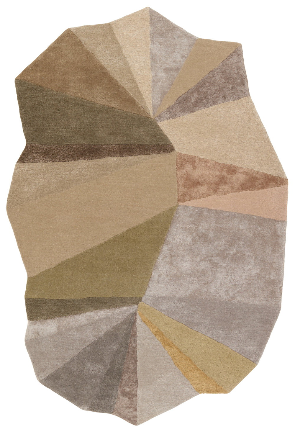 Jaipur Living Iconic Sabha ICO14 Handmade Hand Tufted Indoor Rug Tan 8' x 11'10" IRR