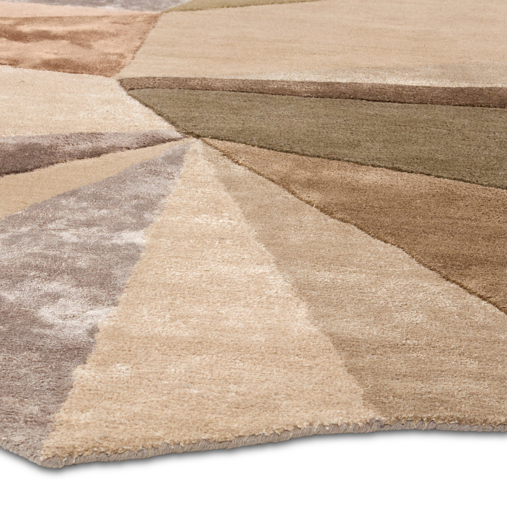 Jaipur Living Iconic Sabha ICO14 Handmade Hand Tufted Indoor Rug Tan 8' x 11'10" IRR