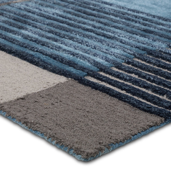 Jaipur Living Iconic Perpetual ICO15 Handmade Hand Tufted Indoor Rug Blue 9' x 12'
