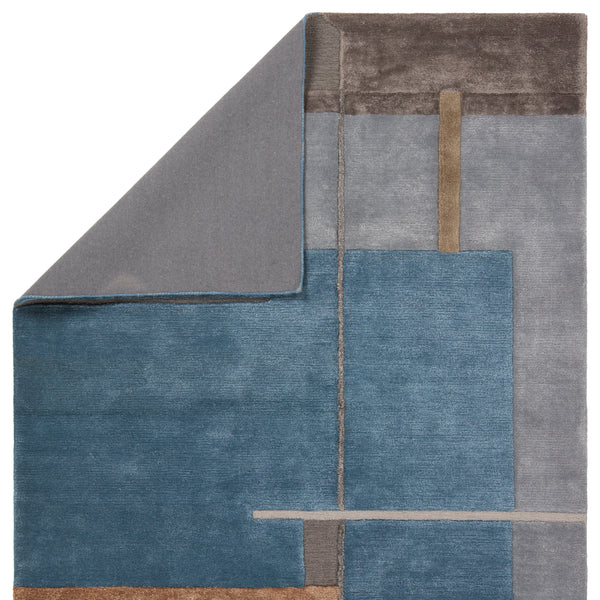 Jaipur Living Iconic Perpetual ICO15 Handmade Hand Tufted Indoor Rug Blue 9' x 12'